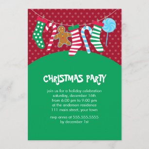 Invitation Sucres de canne et fête de vacances de bas