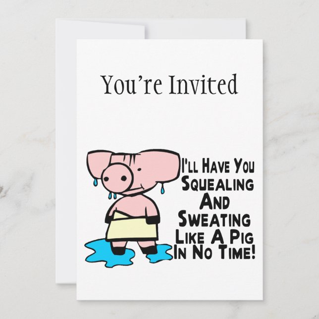 Invitation Sueur De Cochon (Devant)