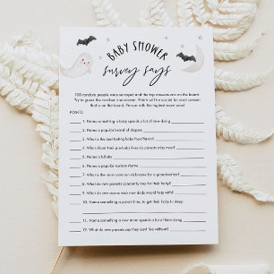 Invitation SUGARBOO Halloween Baby shower Sondage dit Jeu