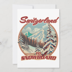 Invitation Suisse pour faire du snowboard