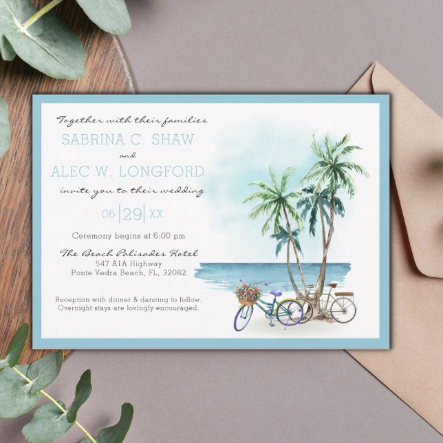 Invitation Suite Mariage en bord de mer (Créateur téléchargé)