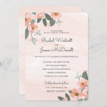 Suite Mariage Floral Blush | Lavage aquarelle