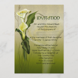 Invitation Suite Mariage White Calla