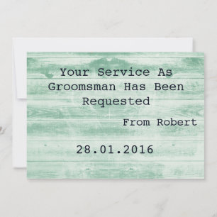 Invitation Suitup Arrière - plan en bois Serez-vous mon mario