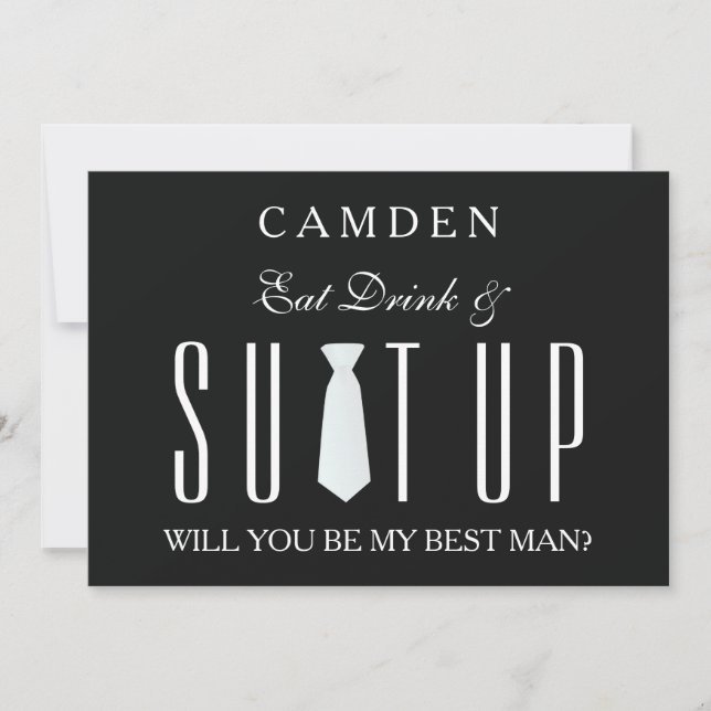 Invitation Suitup Seras-tu mon Bestman (Devant)