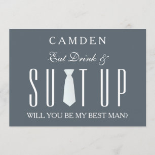Invitation Suitup, tu seras mon Bestman
