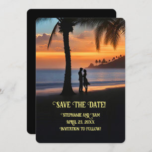 Invitation Sujet Beach Enregistrer la date
