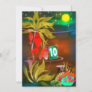 Invitation Summer beach café bar bar cocktail soirée moo