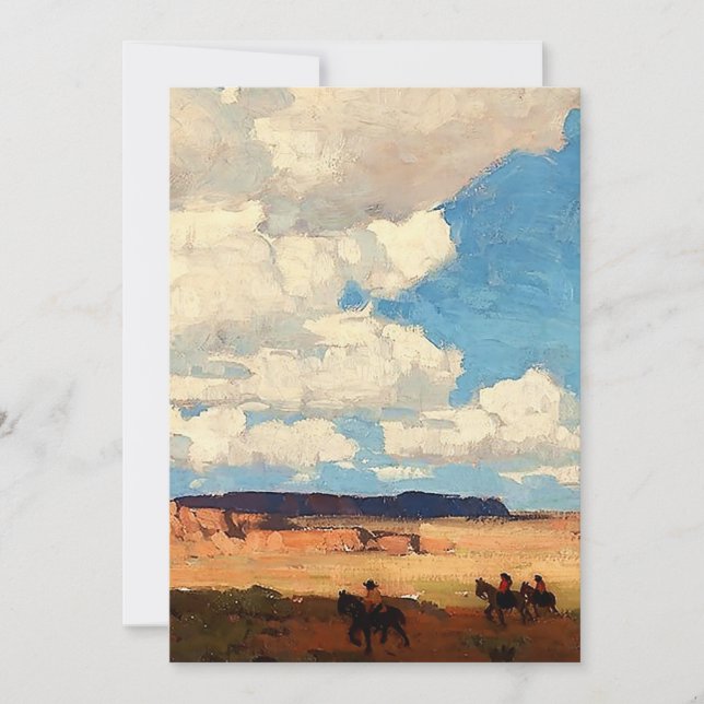 Invitation « Summer Cloud » Art occidental par Edgar Payne (Devant)