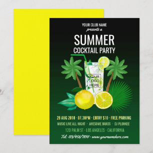 Invitation Summer Cocktails Club/Corporate Party ajouter le l