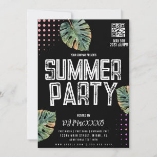 Invitation Summer DJ Event Party Bar Club Flyer