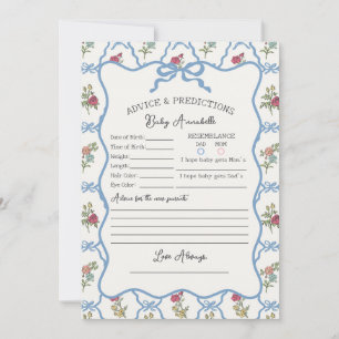 Invitation Summer Garden Party Floral Douche conseil pour béb