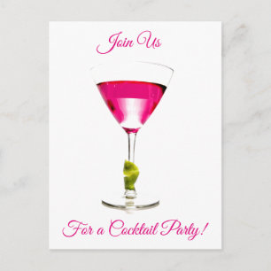 Invitation Summer Pink Cocktail Party
