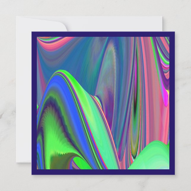Invitation Summerfeel, Rainbowart 3D Abstrait (Devant)