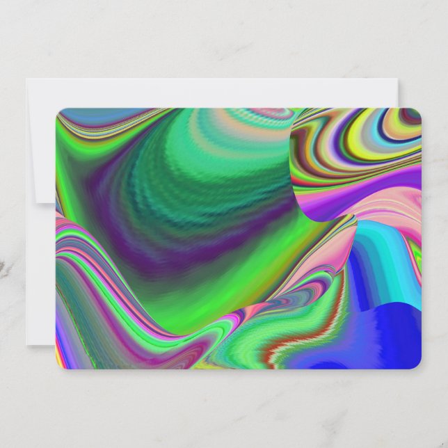 Invitation Summerfeel, Rainbowart 3D Abstrait (Devant)