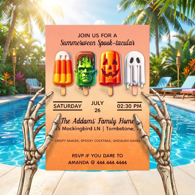 Invitation Summerween Spooktacular Halloween Summer Party (Créateur téléchargé)