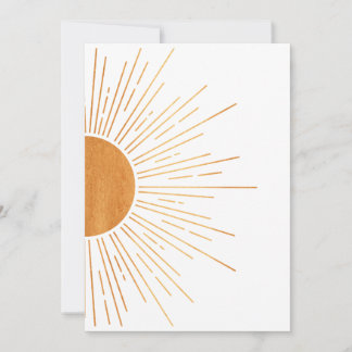 Invitation Sun Mid Century Art moderne Abstrait