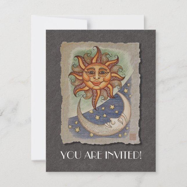 Invitation Sun Moon & Stars (Devant)