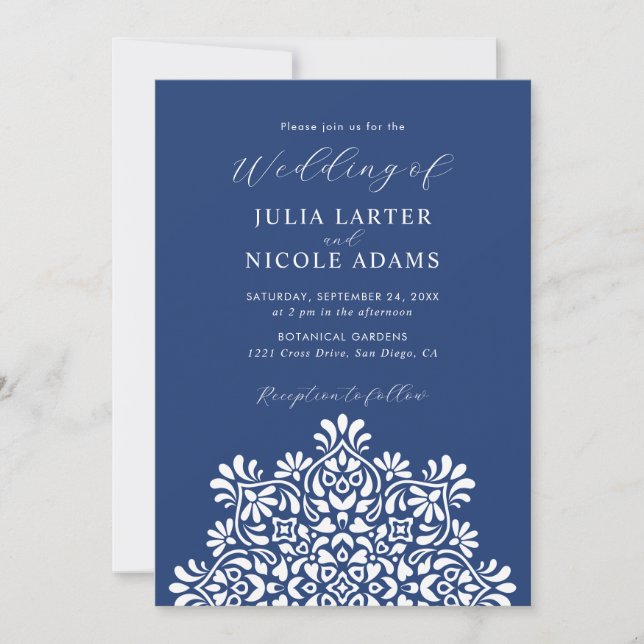 Invitation Sun Rising Boho Rustic Floral Mandala Wedding (Devant)