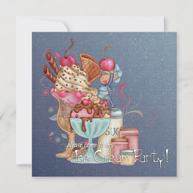 Invitation Sundae Chef (Devant)