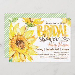 Invitation Sunflower Bridal Shoe