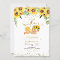 Sunflower est sur le chemin Baby shower Blonde Gir