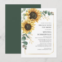 Sunflower Eucalyptus Brunch avec Bride Green
