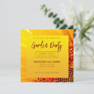 Invitation Sunflower Garden Party
