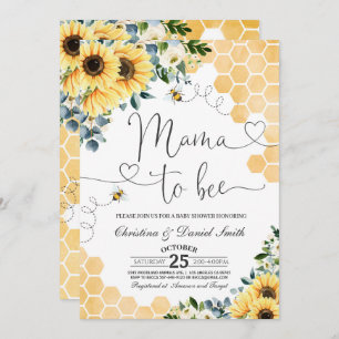Invitation Sunflower Mama to Bee Baby shower