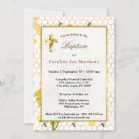 Sunflower Yellow Honeypeb Bees Gold Baptism