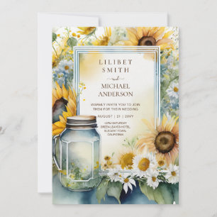 Invitation Sunflowers Mariage Anniversaire Douche Retraite TO
