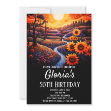 Sunflowers Sunset 50e fête d'anniversaire (ou tout