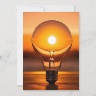 Invitation "Sunset Sea Horizon - Stock sans Pourcentage Illus