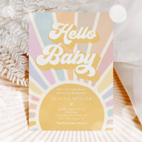 Sunshine Baby shower Boho Retro Rose Sunshine