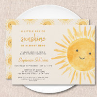 Sunshine Boho Baby shower solaire neutre pour les 
