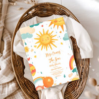 Sunshine Boho Sun Baby shower non sexiste