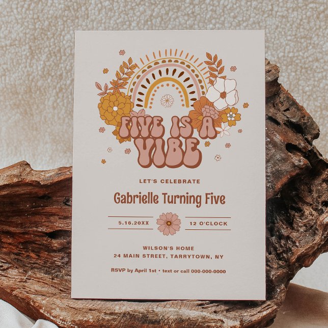 Invitation super 5e anniversaire (Créateur téléchargé)