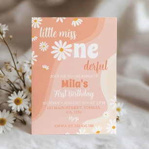 Invitation super Boho Daisy 1er anniversaire