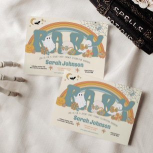 Invitation Super Éffrayant Halloween Ghost Boy Baby shower