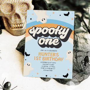 Invitation Super Éffrayant Un garçon 1er anniversaire Hallowe