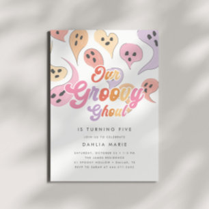 Invitation Super Ghoul Filles Éffrayantes Halloween Anniversa