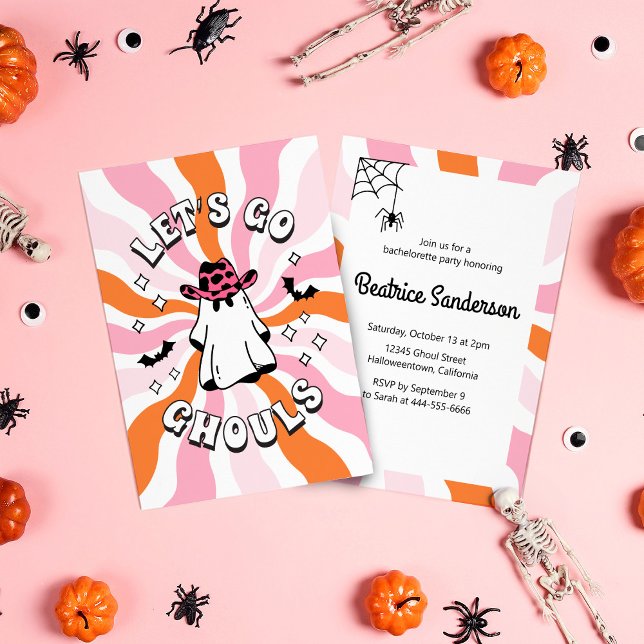 Invitation Super Go Ghouls Bachelorette (Créateur téléchargé)