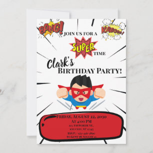 Invitation Super-héros