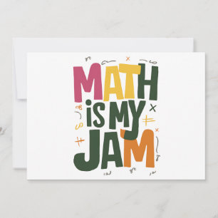 Invitation Super Math est ma confiture Premier jour de retour