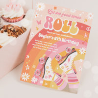 Super Retro Rainbow Roller Patinage Anniversaire f