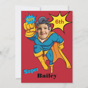 Invitation Super Special Enfants 🌟 Superhero