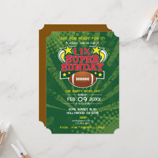 Invitation Super Sunday Football Party