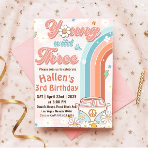 Invitation Super Young Wild & Three Rainbow 3e anniversaire