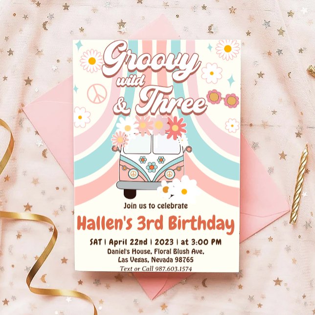 Invitation Super Young Wild & Three Rainbow 3e anniversaire (Créateur téléchargé)