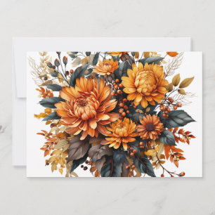 Invitation Superbe automne floral